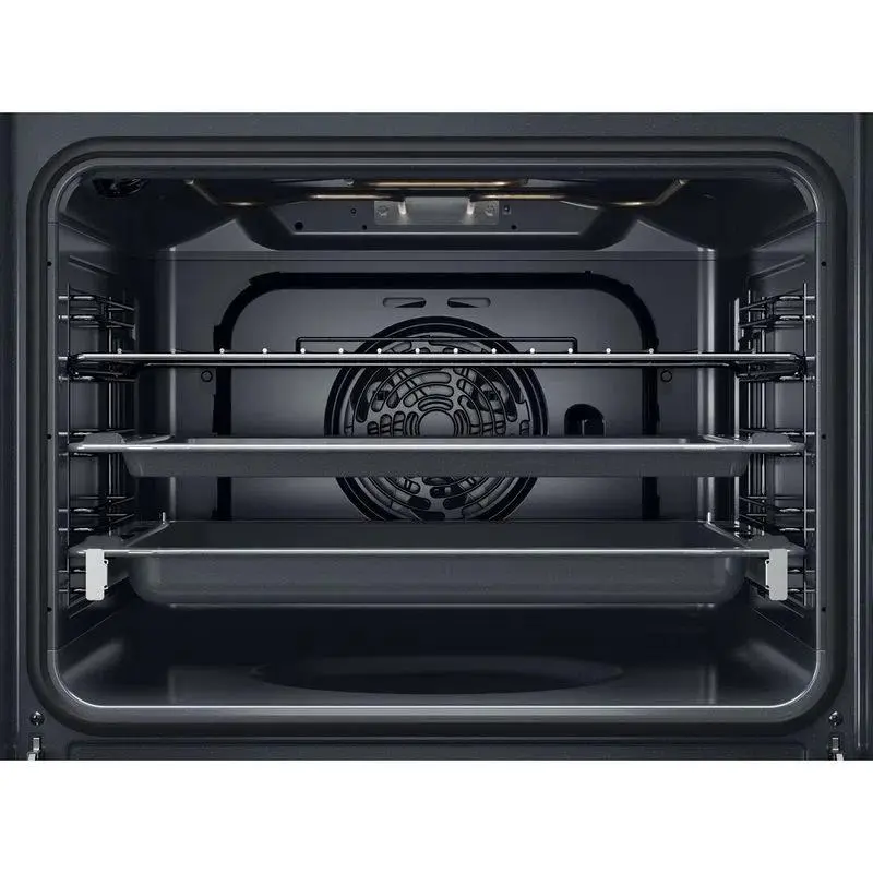 Piekarnik elektryczny parowy Whirlpool OMSK58HU1SX Termoobieg Srebrno-czarny