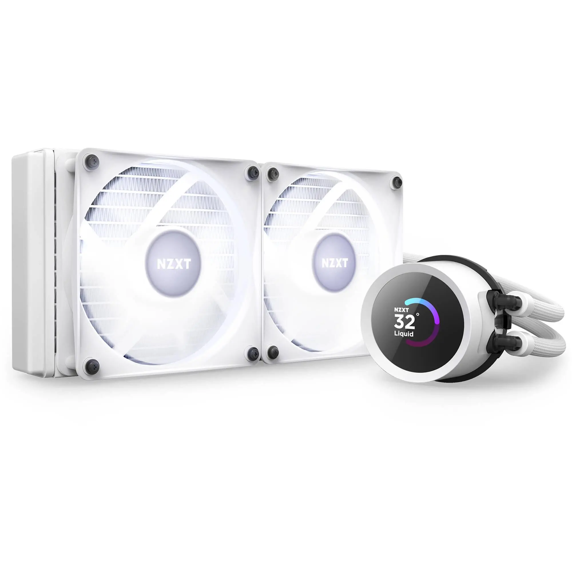 фото Водяное охлаждение NZXT Kraken 240 RGB White (RL-KR240-W1) 2