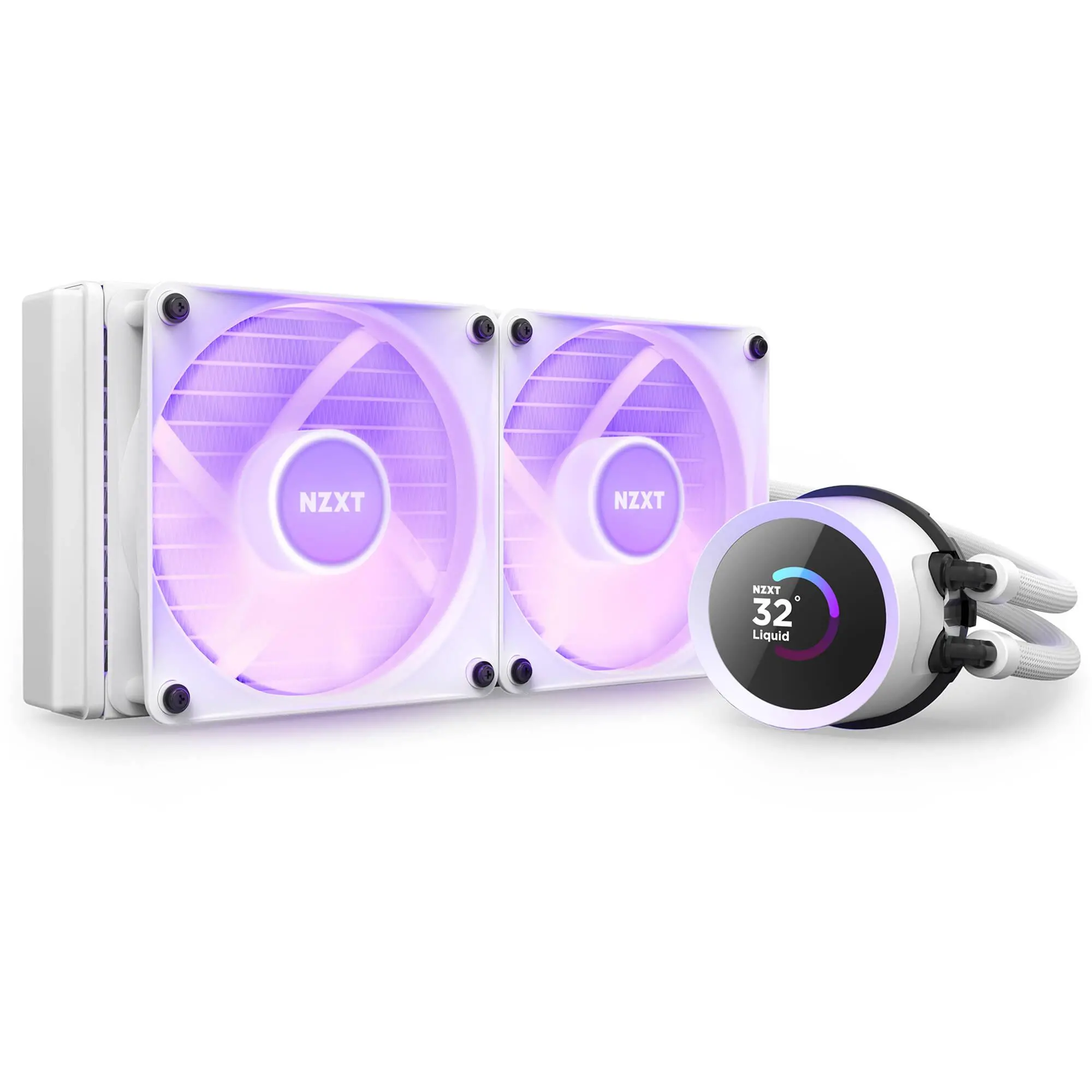 фото Водяное охлаждение NZXT Kraken 240 RGB White (RL-KR240-W1) 1