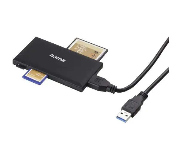 Hama Multi USB 3.0 SD/mSD/CF/MS  Czarny
