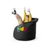 Pufa dla dzieci Diablo Chairs KIDO Tkanina Czarny