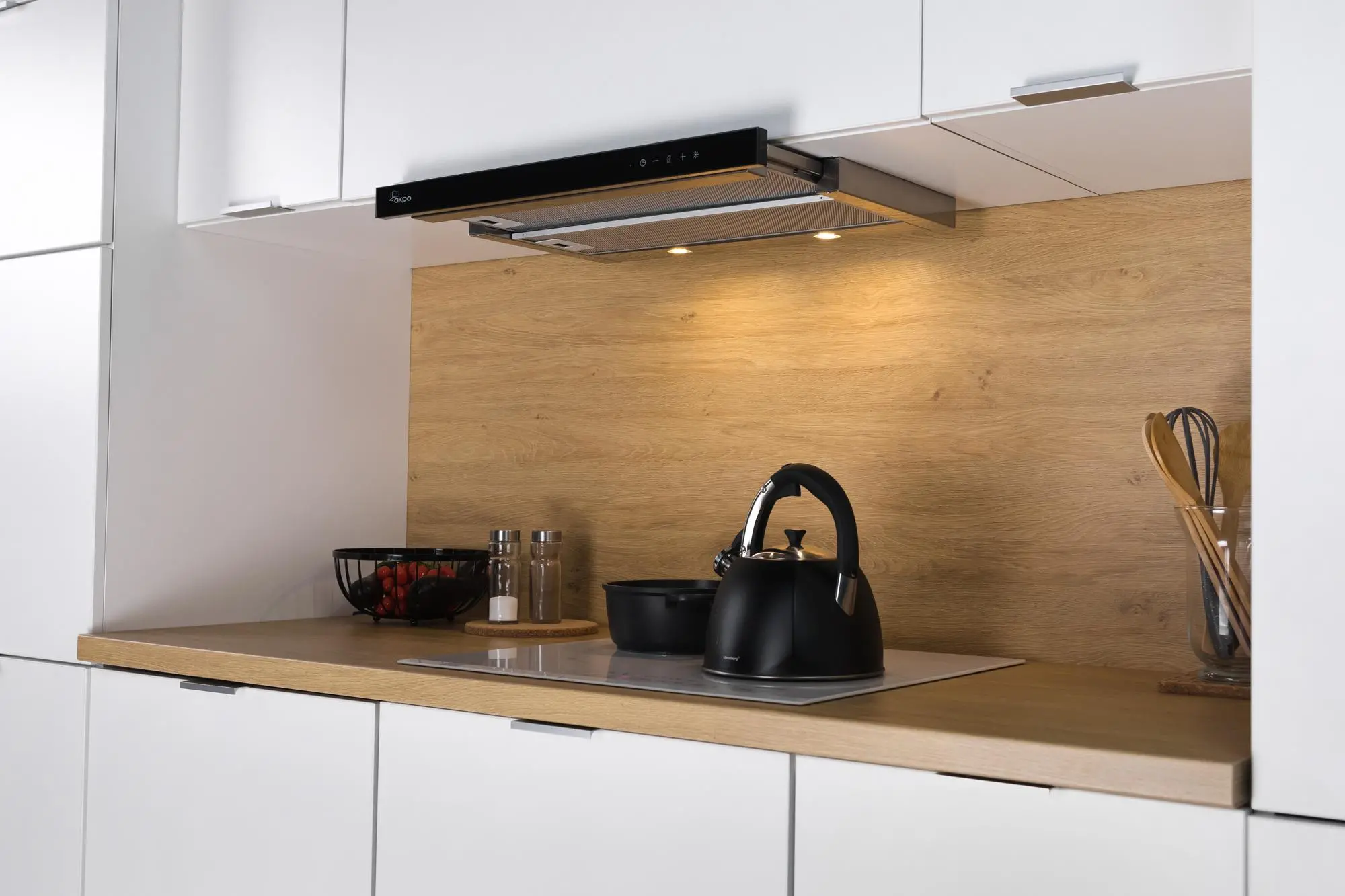 Фото Витяжка телескопічна Akpo WK-7 Light Glass Touch 50 Inox
