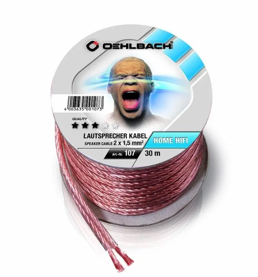 Kabel głośnikowy Oehlbach Speaker Wire SP-15 (107) 2x1,5mm 30m