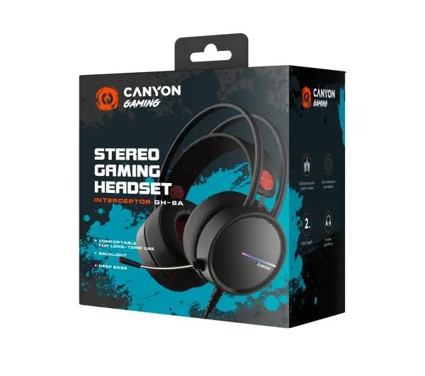 Canyon GH-8A Nauszne Czarny