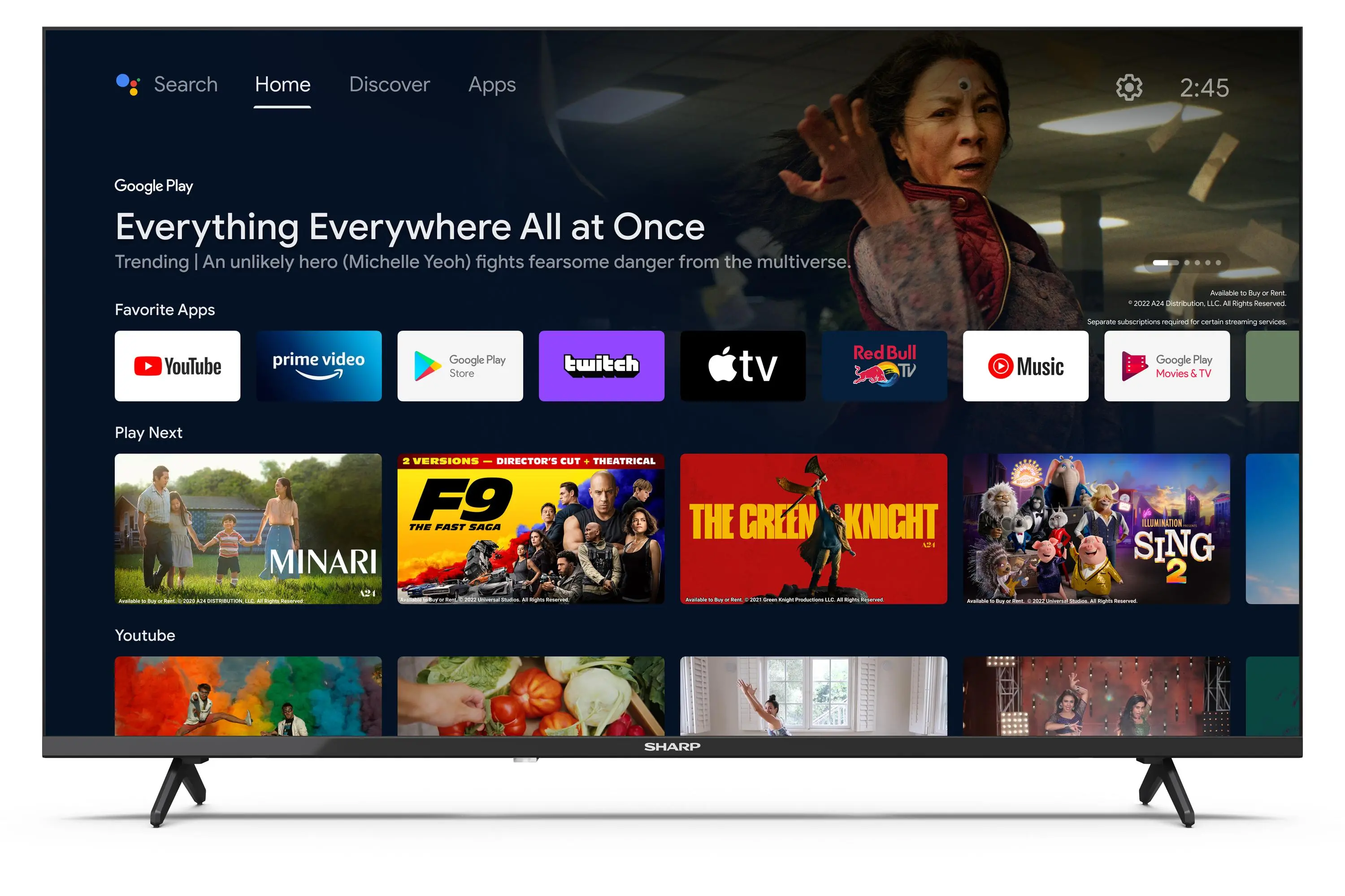Telewizor Sharp 40FH7EA 40" LED Full HD Android TV DVB-T2