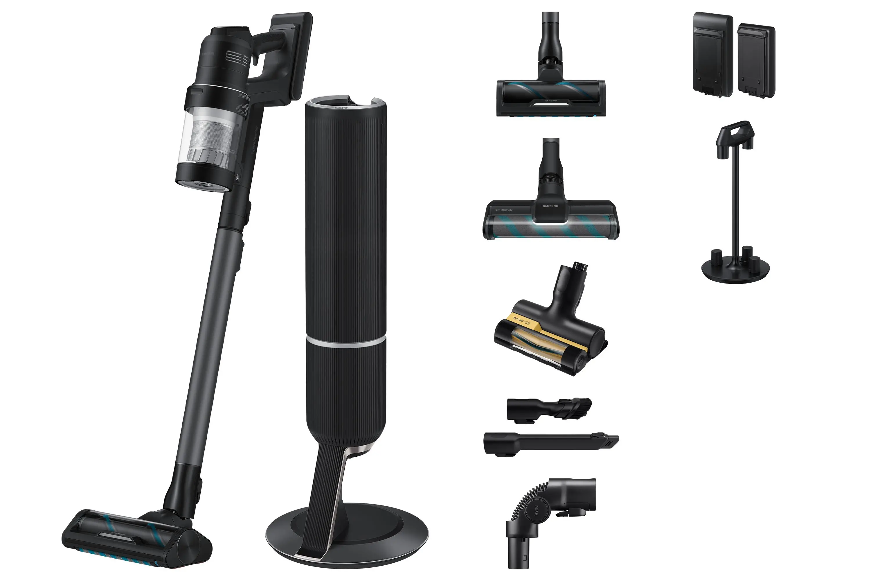 Odkurzacz bezprzewodowy Samsung Bespoke Jet AI VS28C9784QK/GE 160min Wymienny akumulator Mini elektroszczotka