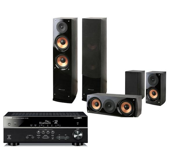 Zestaw kina Yamaha MusicCast RX-V481, Pure Acoustic NOVA 6 (czarny)