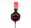 Słuchawki przewodowe z mikrofonem Konix UFC Pro Gaming Headset dla PC Nauszne Czarno-czerwony