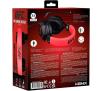 Słuchawki przewodowe z mikrofonem Konix UFC Pro Gaming Headset dla PC Nauszne Czarno-czerwony