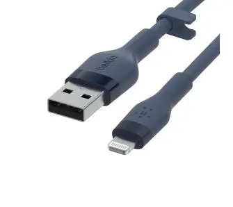 Kabel Belkin Silicone Lightning do USB-A 2m Niebieski