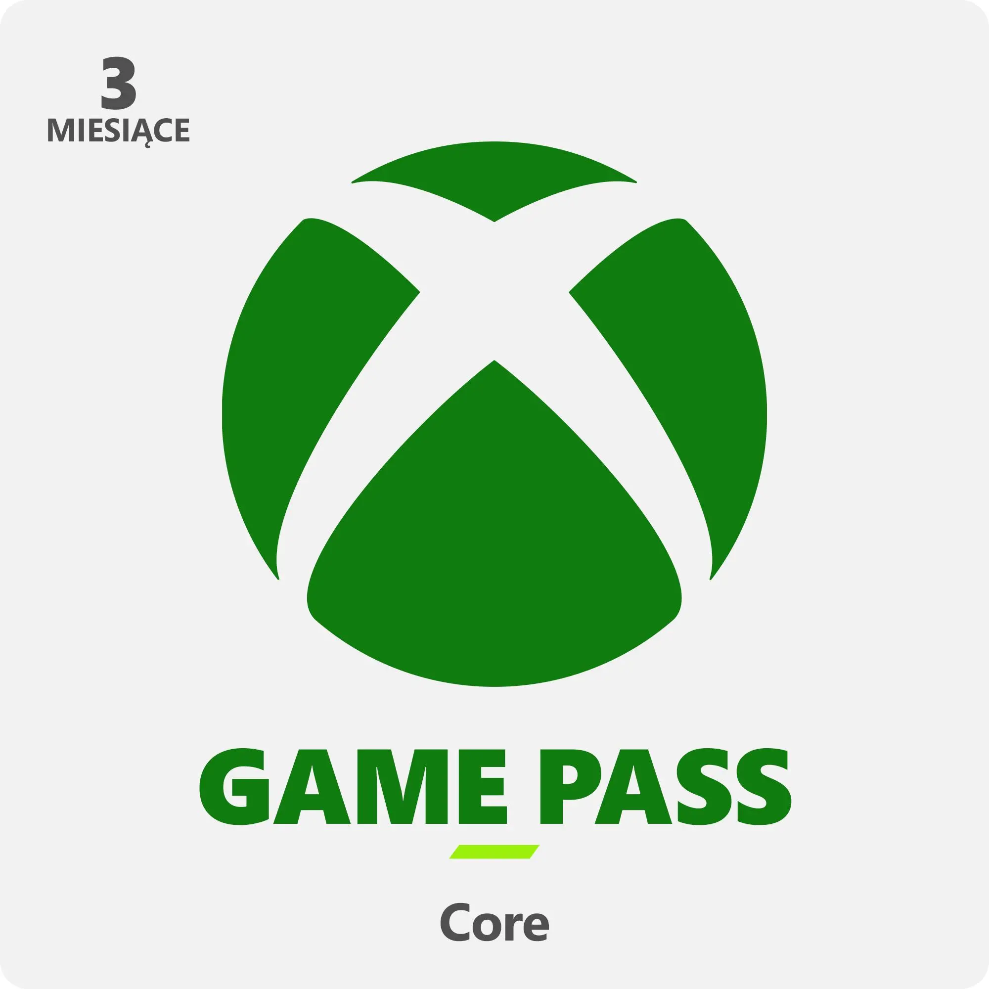 Subskrypcja Xbox Game Pass Core 3 miesiące [kod aktywacyjny]