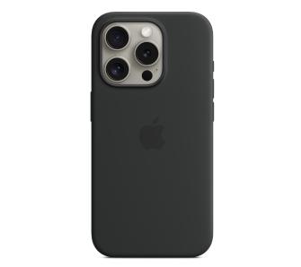 Etui Apple silikonowe z MagSafe do iPhone 15 Pro Czarny
