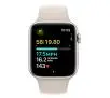 Apple Watch SE 2gen GPS + Cellular koperta 44mm z aluminium Księżycowa poświata pasek sportowa Księżycowa poświata M/L