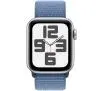 Apple Watch SE 2gen GPS + Cellular koperta 40mm z aluminium Srebrny opaska sportowa Zimowy błękit