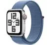 Apple Watch SE 2gen GPS + Cellular koperta 40mm z aluminium Srebrny opaska sportowa Zimowy błękit