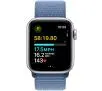 Apple Watch SE 2gen GPS + Cellular koperta 40mm z aluminium Srebrny opaska sportowa Zimowy błękit