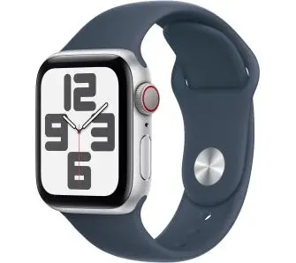 Smartwatch Apple Watch SE 2gen GPS + Cellular koperta 40mm z aluminium Srebrny pasek sportowy Zimowy błękit S/M