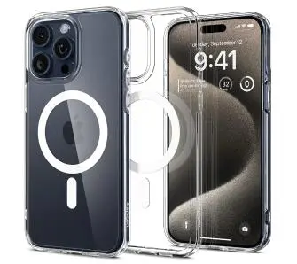 Etui Spigen Ultra Hybrid MagFit do iPhone 15 Pro Max Biały