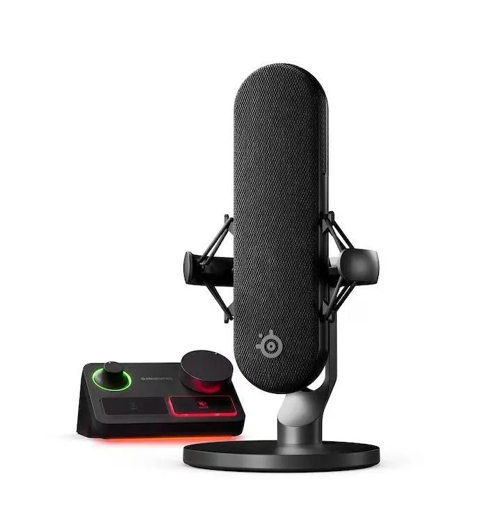 Mikrofon SteelSeries Alias Pro + Stream Mixer Przewodowy Pojemnościowy Czarny