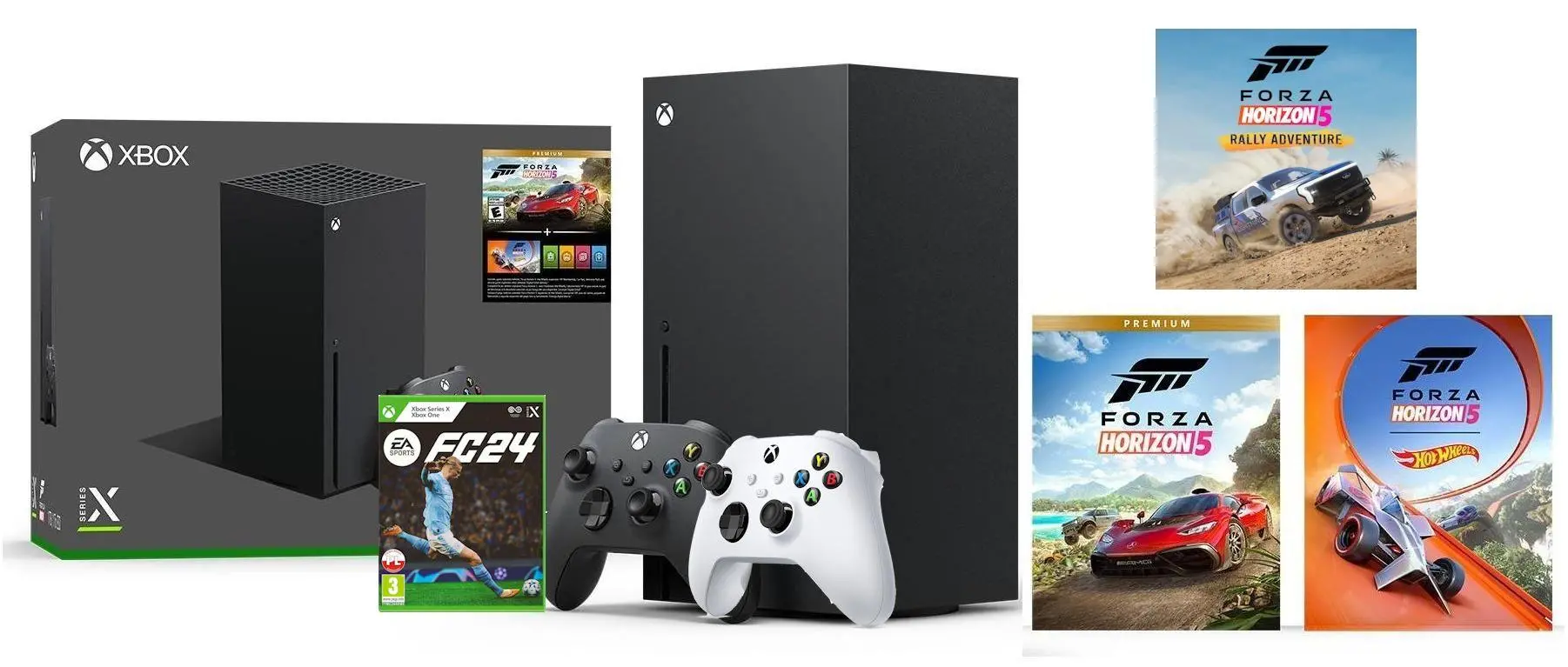 入荷now 安全 Xbox Series + Bundle 5 Horizon Forza + napędem z 1TB X 家庭用ゲーム機本体