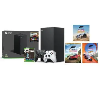 Konsola Xbox Series X 1TB z napędem + Forza Horizon 5 Bundle + Dodatkowy Pad Biały + EA SPORTS FC 24