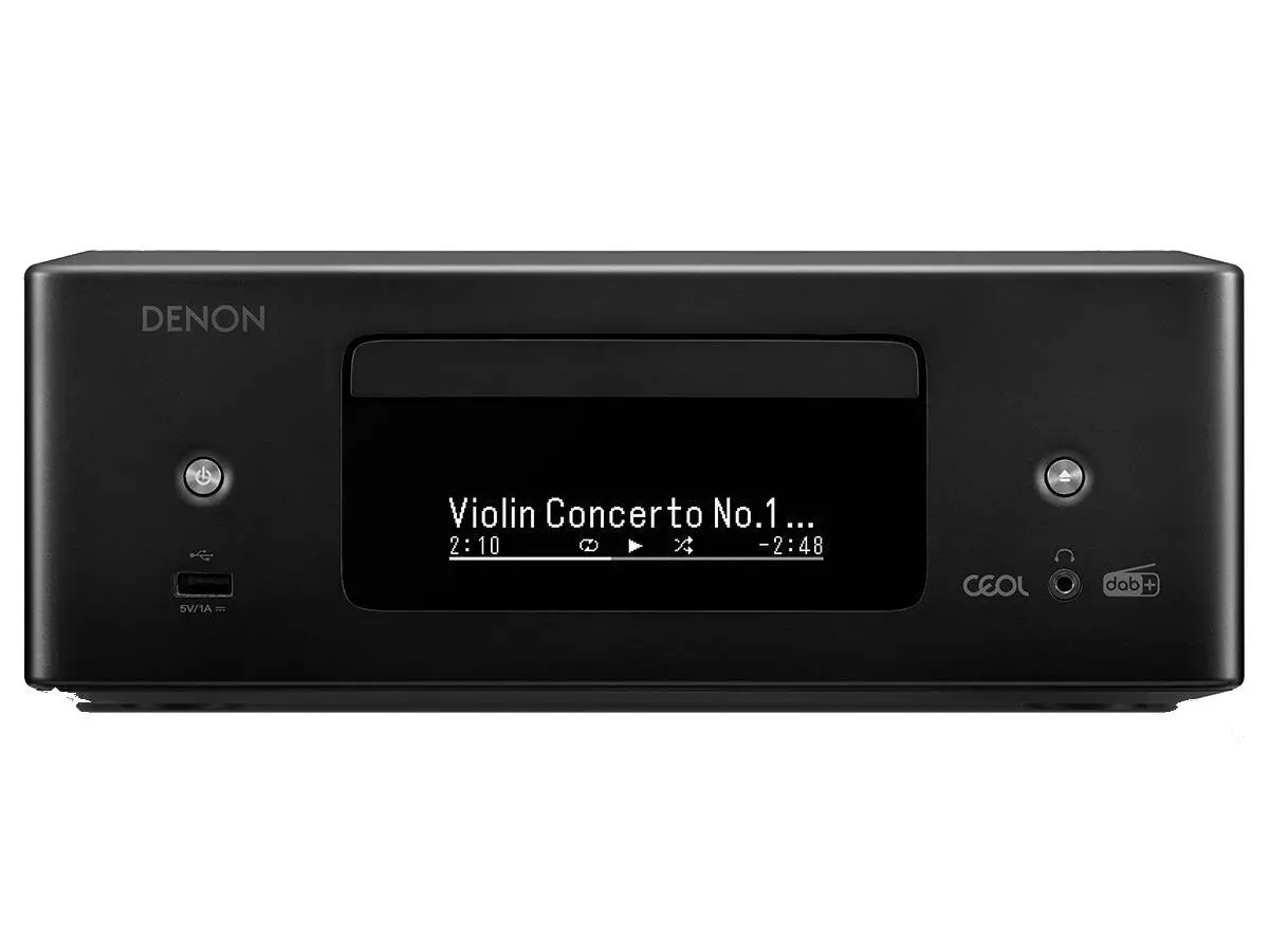 Amplituner Denon CEOL RCDN-12 DAB 2.1-kanałowy Wi-Fi Bluetooth AirPlay Czarny