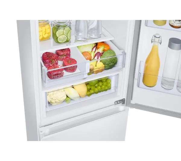 Samsung RB34C675DWW Funkcje AI Pełny No Frost 185,3cm Szuflada z kontrolą wilgotności Zdalne sterowanie Biały - TRZECI -55%, ALBO 5-TY ZA 1ZŁ - Kup na Raty - RRSO 0%