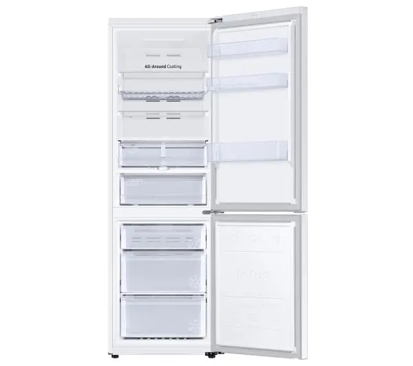 Samsung RB34C675DWW Funkcje AI Pełny No Frost 185,3cm Szuflada z kontrolą wilgotności Zdalne sterowanie Biały - TRZECI -55%, ALBO 5-TY ZA 1ZŁ - Kup na Raty - RRSO 0%