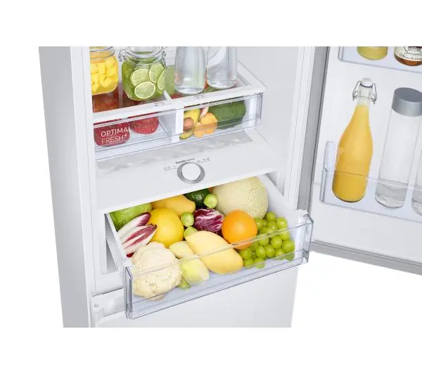 Samsung RB34C675DWW Funkcje AI Pełny No Frost 185,3cm Szuflada z kontrolą wilgotności Zdalne sterowanie Biały - TRZECI -55%, ALBO 5-TY ZA 1ZŁ - Kup na Raty - RRSO 0%