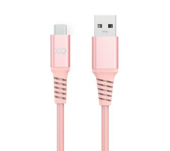 Kabel Xqisit USB-C - USB A 3.0 2m Różowy