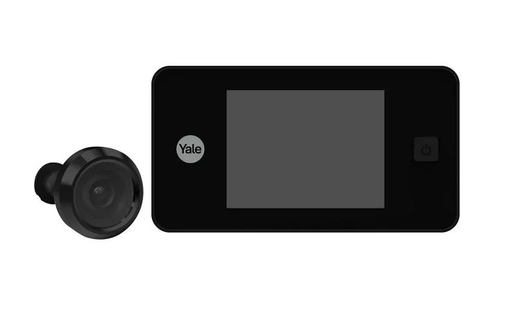 Wizjer z kamerą Yale 500 3,2" Dzwonek Czarny