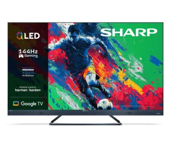Telewizor Sharp 50FQ8EG 50" QLED 4K 144Hz Google TV Funkcje AI Dolby Vision Dolby Atmos DTS:X HDMI 2.1 DVB-T2