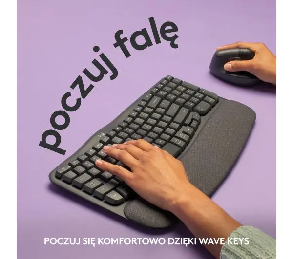 Logitech Wave Keys Grafitowy