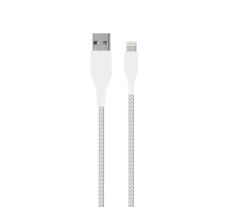 Kabel Puro Fabric Ultra Strong USB-A do Lightning MFi 2m Biały