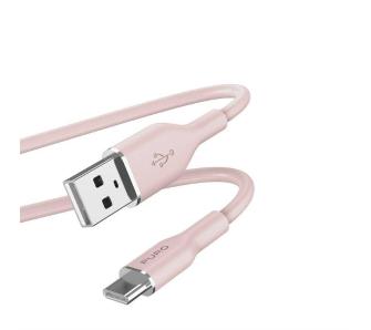 Kabel Puro ICON Soft PUUSBCICONROSEI USB-A do USB-C do 1,5m Różowy