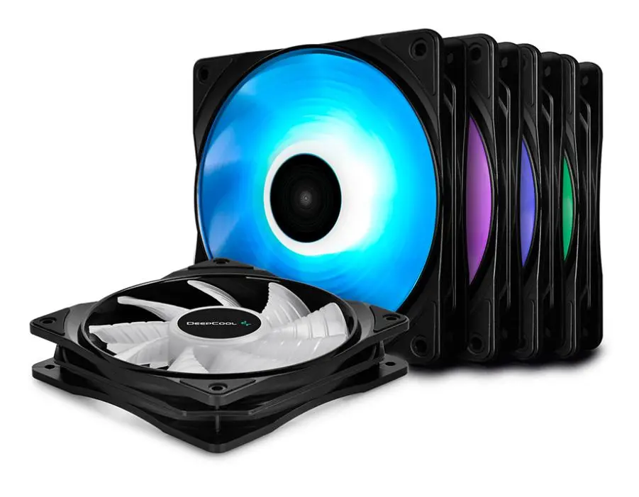 Zestaw wentylatorów DeepCool RF120 120mm 5szt. Czarny