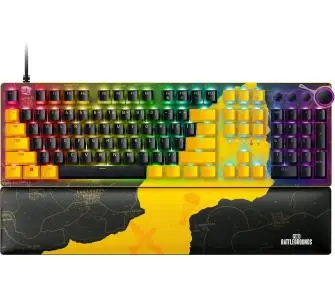 Klawiatura mechaniczna Razer Huntsman V2 Linear Optical Switch PUBG: BATTLEGROUNDS Edition Czarno-żółty