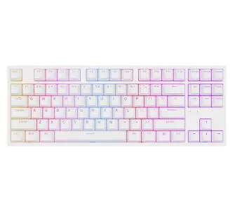 Klawiatura mechaniczna Genesis Thor 404 TKL US RGB Gateron Yellow Pro Biały