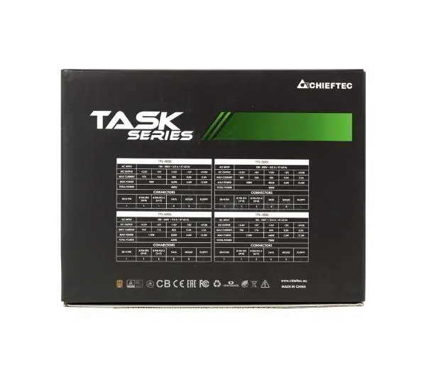 Chieftec Task TPS-600S 600W 80+ Bronze Czarny