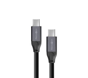 Kabel Reinston USB-C do USB-C 100W 2m Czarny