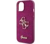 Etui Guess Glitter Script Big 4G GUHCP15SHG4SGU do iPhone 15 Purpurowy