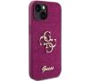 Etui Guess Glitter Script Big 4G GUHCP15SHG4SGU do iPhone 15 Purpurowy