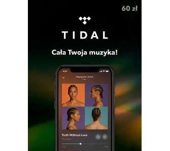 Doładowanie Tidal 60zł Obecnie dostępne tylko w sklepach stacjonarnych RTV EURO AGD