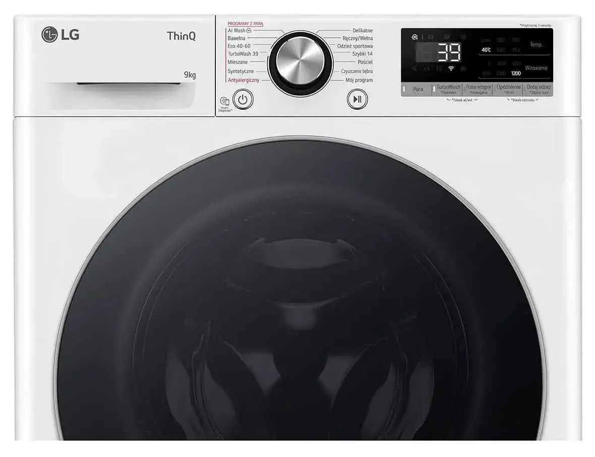 Pralka LG Vivace F2W9S721W Slim 9kg 1200obr/min Zdalne sterowanie