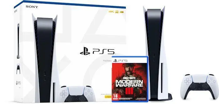 Konsola Sony PlayStation 5 (PS5) z napędem + Call of Duty: Modern Warfare III