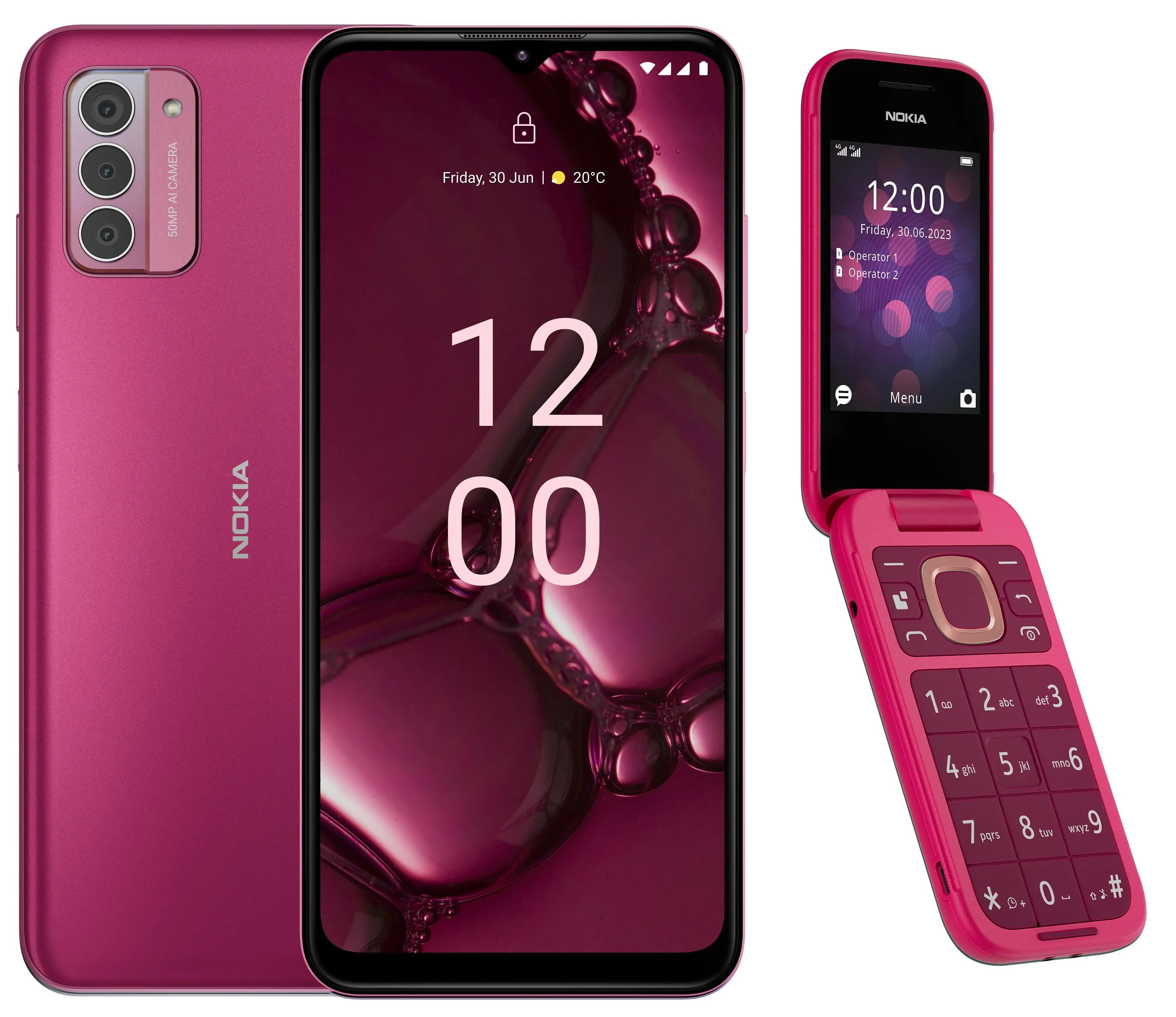 Smartfon Nokia G42 5G 6/128GB 6,56" 90Hz 50Mpix Różowy + 2660 Różowy