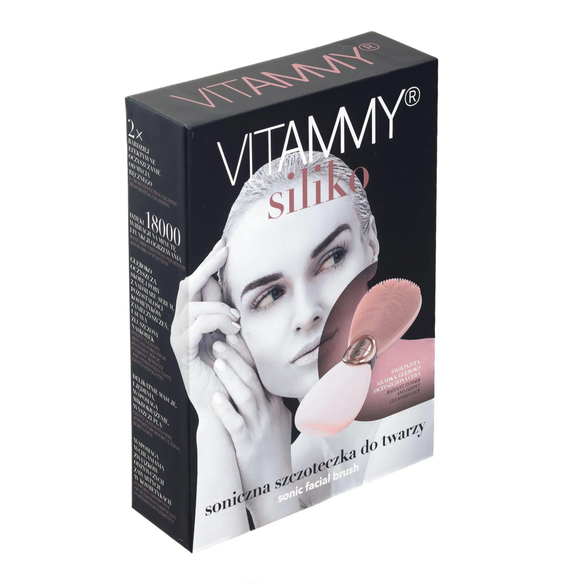 Szczoteczka do twarzy Vitammy Siliko Różowy