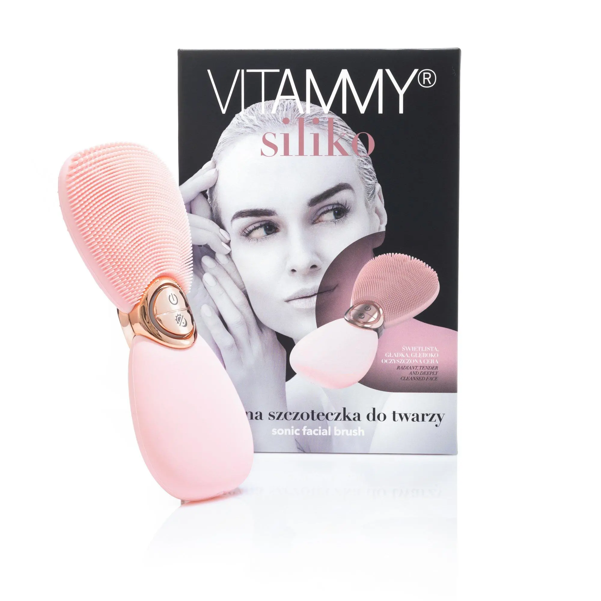Szczoteczka do twarzy Vitammy Siliko Różowy