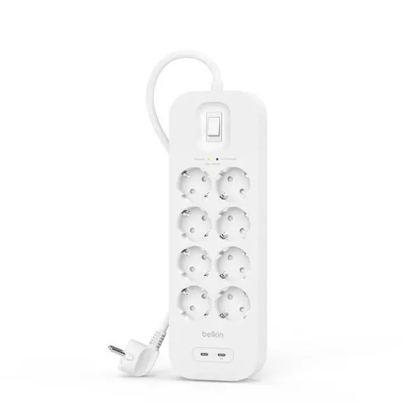 Listwa Belkin SRB004VF2M 8 gniazd 2m Biały