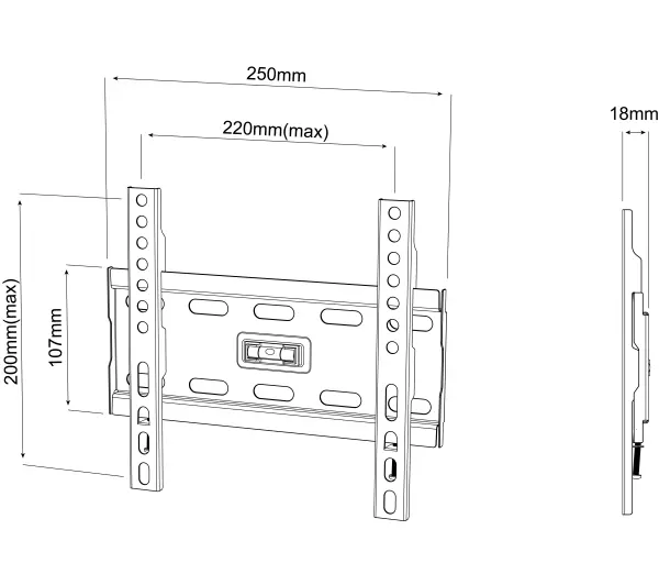 Reinston EU014X od 14" do 45" Max 25kg
